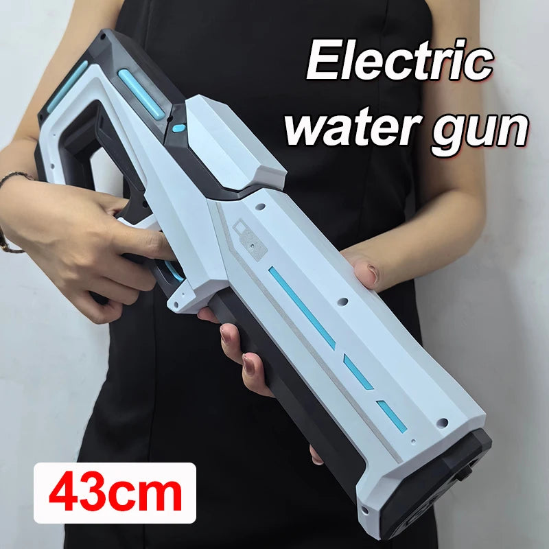 Electric Water Blaster Gun – Powerful Automatic Squirt Toy for Adults & Kids (Rechargeable)