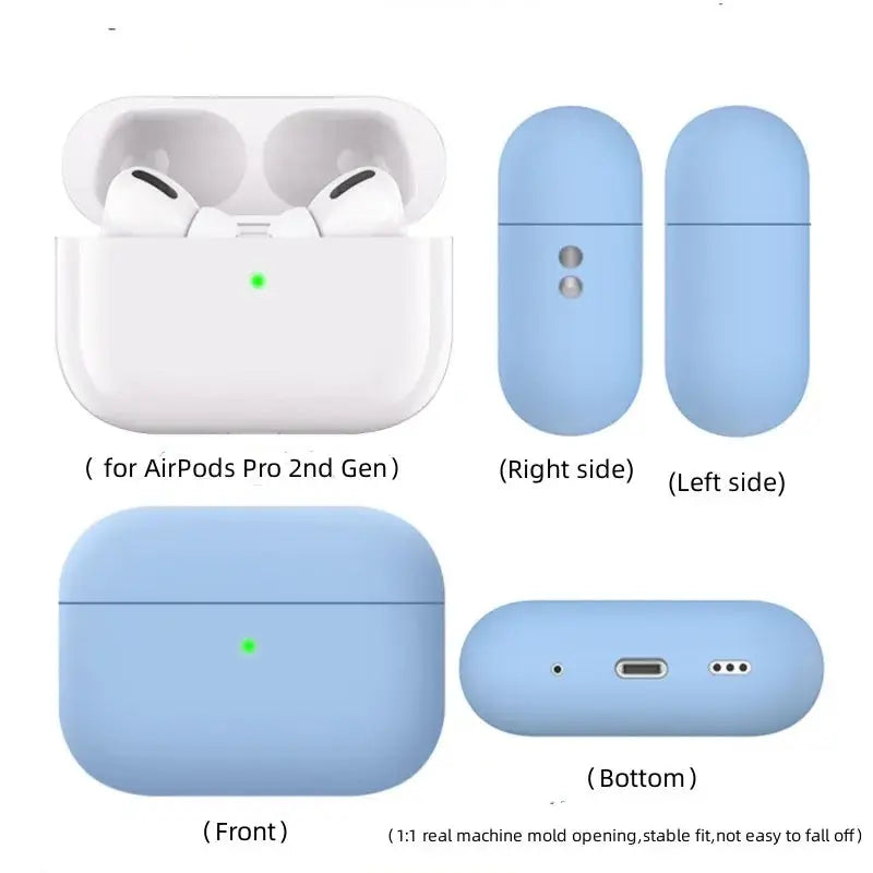 Silicone Protective Case with Lanyard for AirPods Pro 2 (2022) – Front LED Visible, Anti-Lost Cover Innowave
