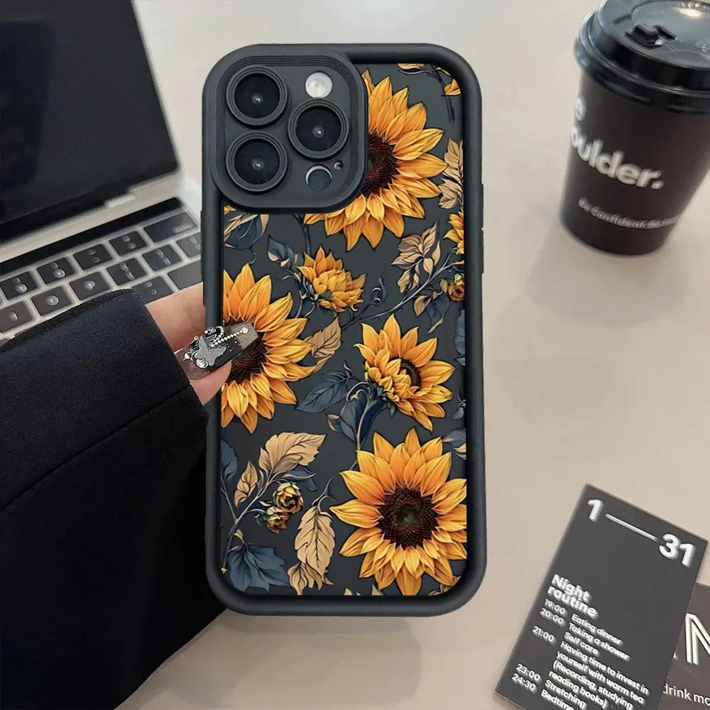 Floral TPU Case for Xiaomi & POCO – Soft Matte Anti-Scratch Cover Innowave