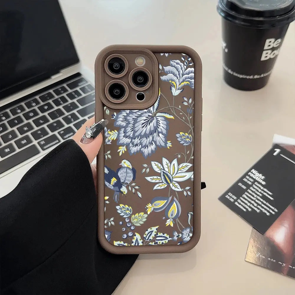 Floral TPU Case for Xiaomi & POCO – Soft Matte Anti-Scratch Cover Innowave