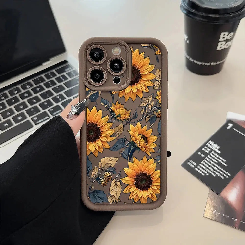 Floral TPU Case for Xiaomi & POCO – Soft Matte Anti-Scratch Cover Innowave