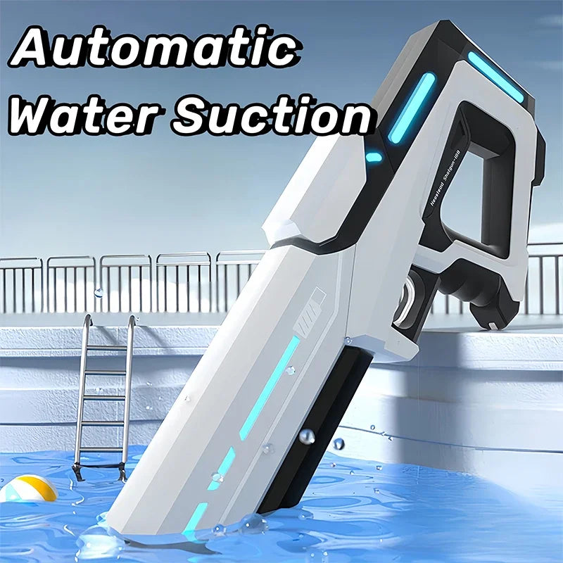 Electric Water Blaster Gun – Powerful Automatic Squirt Toy for Adults & Kids (Rechargeable)
