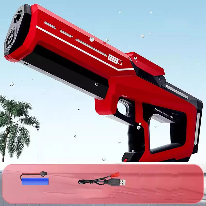 Electric Water Blaster Gun – Powerful Automatic Squirt Toy for Adults & Kids (Rechargeable)