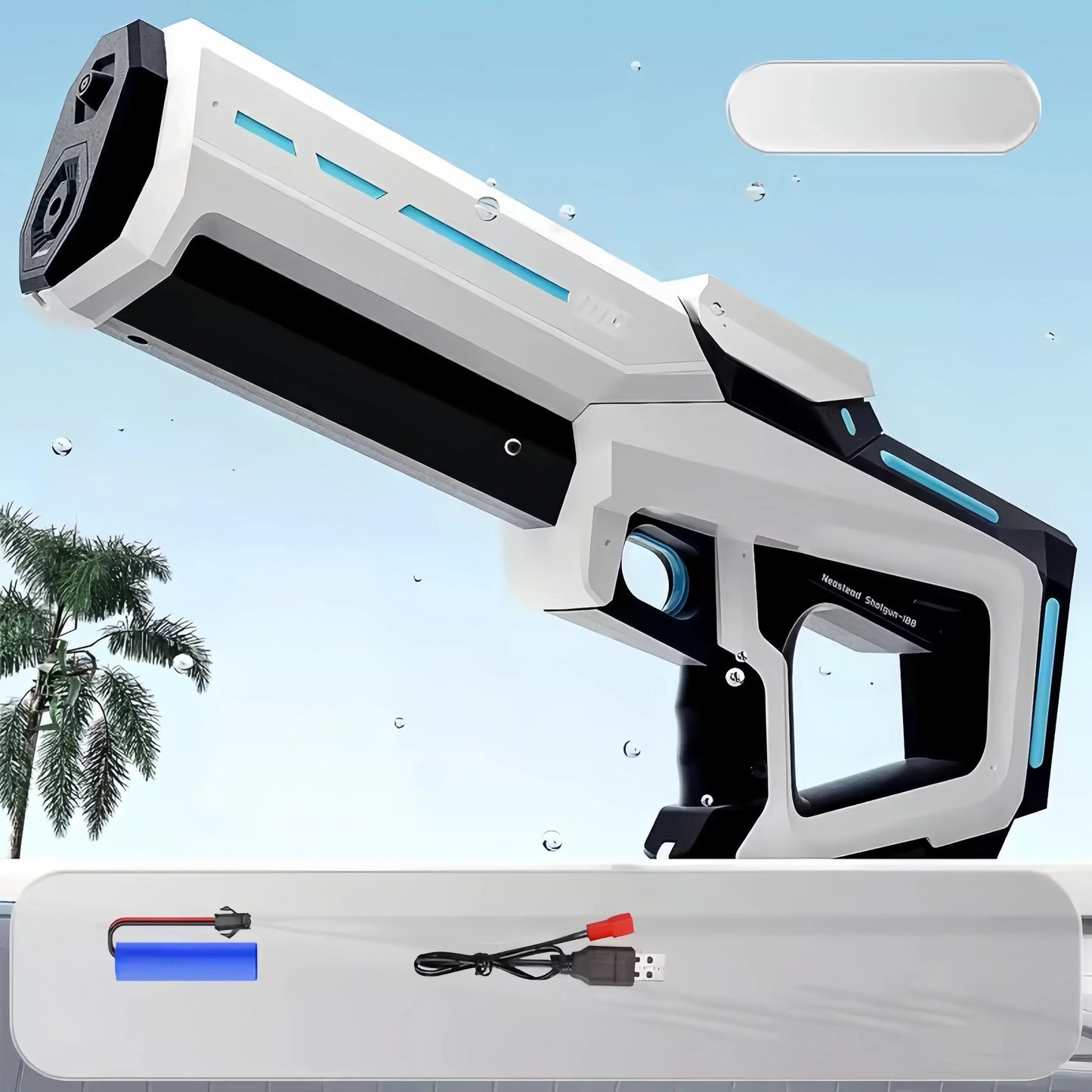 Electric Water Blaster Gun – Powerful Automatic Squirt Toy for Adults & Kids (Rechargeable)