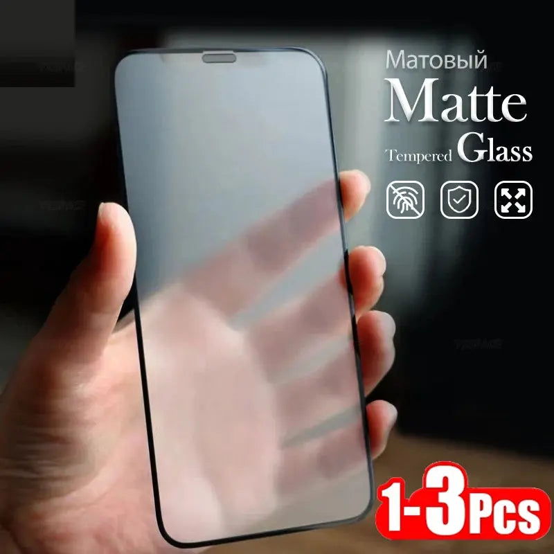 iPhone Anti-Fingerprint Matte Glass – Crystal Clear Protection (1–3 pcs) Innowave