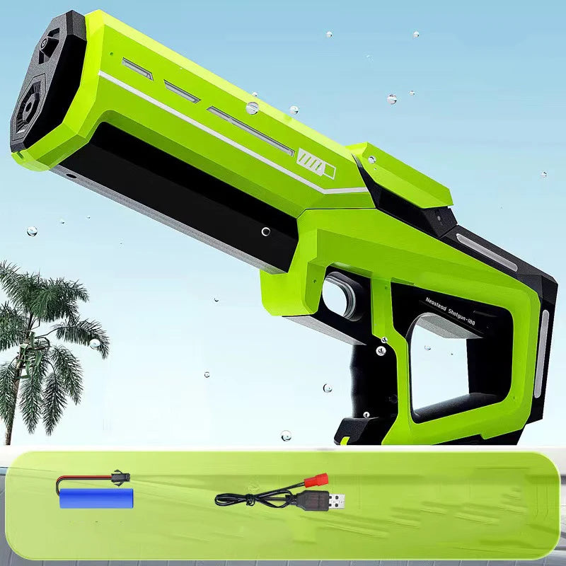 Electric Water Blaster Gun – Powerful Automatic Squirt Toy for Adults & Kids (Rechargeable)