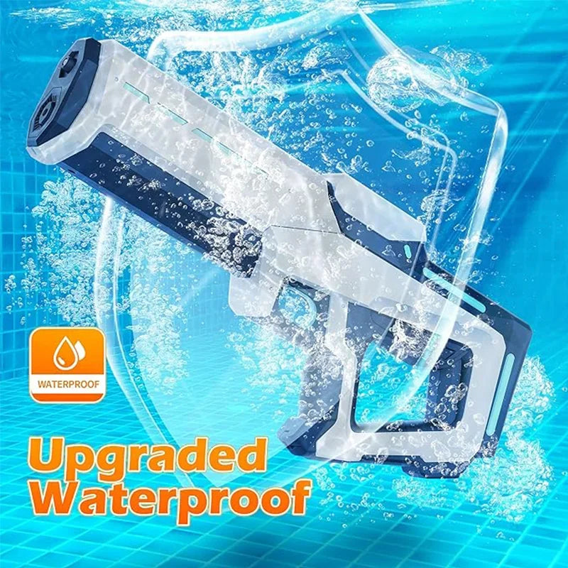 Electric Water Blaster Gun – Powerful Automatic Squirt Toy for Adults & Kids (Rechargeable)