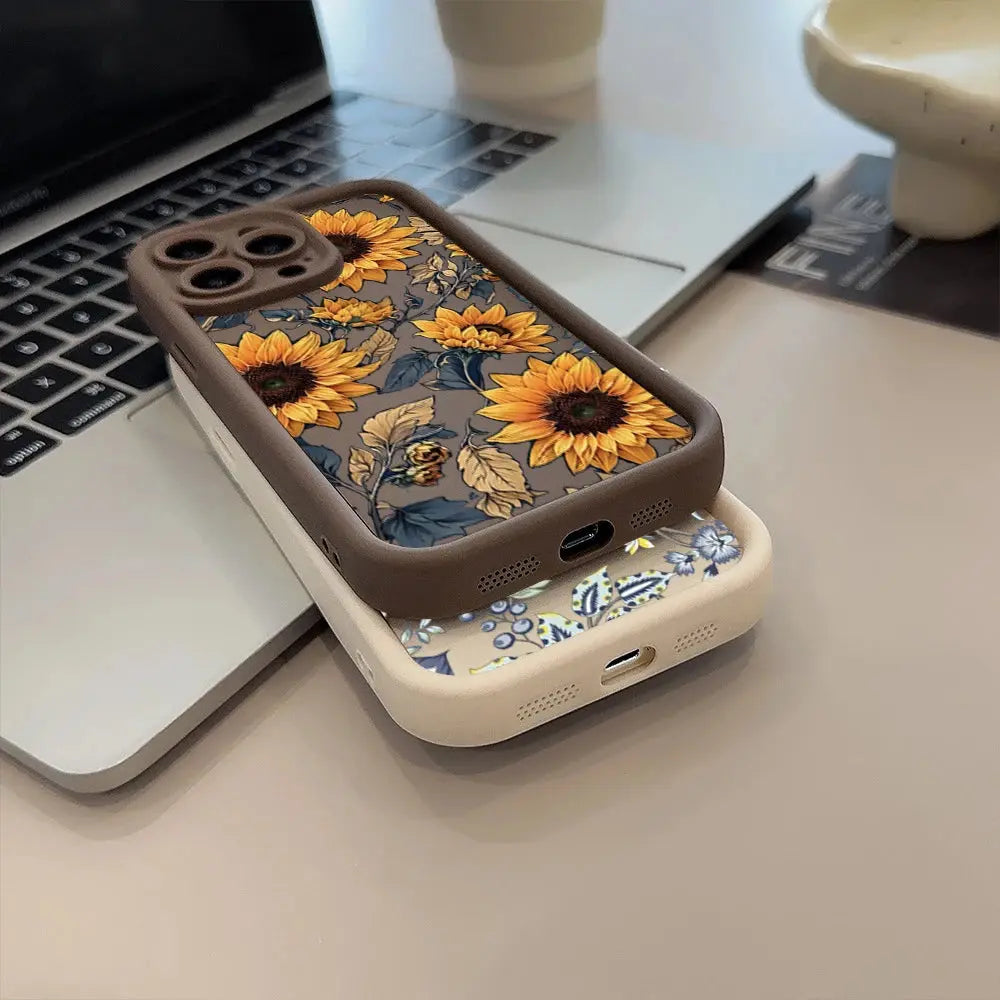 Floral TPU Case for Xiaomi & POCO – Soft Matte Anti-Scratch Cover Innowave
