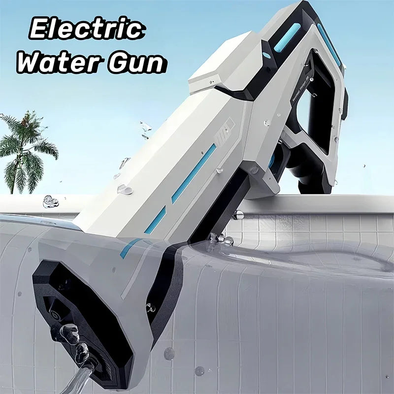 Electric Water Blaster Gun – Powerful Automatic Squirt Toy for Adults & Kids (Rechargeable)