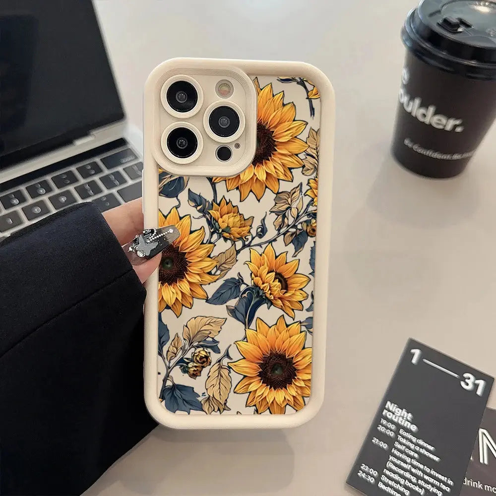 Floral TPU Case for Xiaomi & POCO – Soft Matte Anti-Scratch Cover Innowave