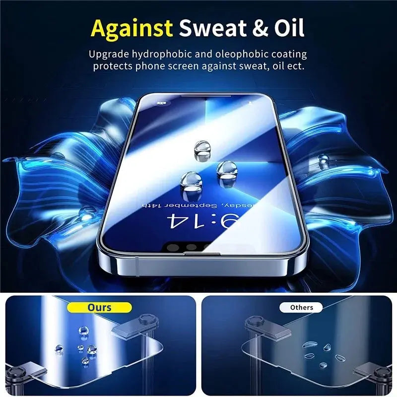 1-2Pcs Tempered Glass Screen Protector for iPhone 15/14/13/12/11 Pro Max, iPhone 12 Mini/13 Mini, 7/8/14 Plus, SE, X, XS, XR – HD Clear, Anti-Scratch, Water-Resistant GIAUSA
