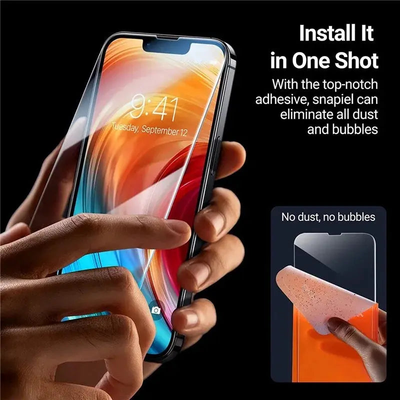 1-2Pcs Tempered Glass Screen Protector for iPhone 15/14/13/12/11 Pro Max, iPhone 12 Mini/13 Mini, 7/8/14 Plus, SE, X, XS, XR – HD Clear, Anti-Scratch, Water-Resistant GIAUSA