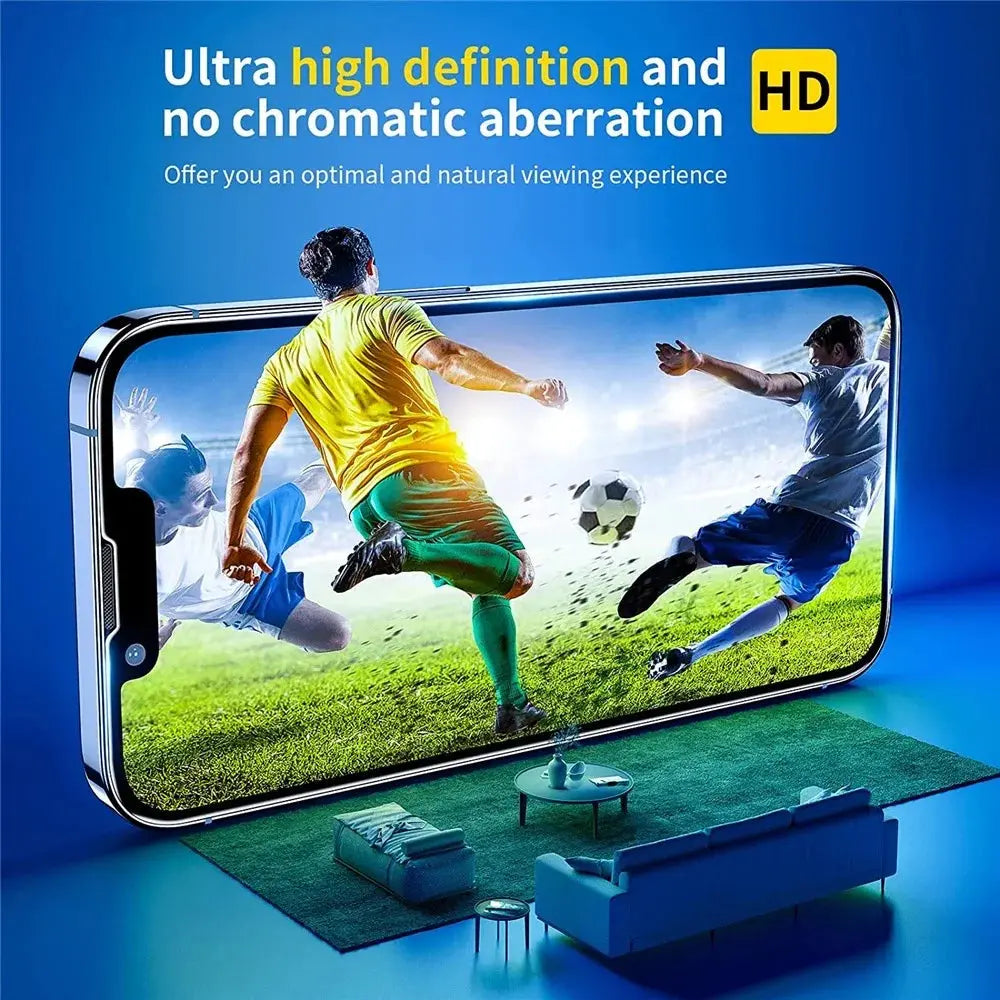 1-2Pcs Tempered Glass Screen Protector for iPhone 15/14/13/12/11 Pro Max, iPhone 12 Mini/13 Mini, 7/8/14 Plus, SE, X, XS, XR – HD Clear, Anti-Scratch, Water-Resistant GIAUSA